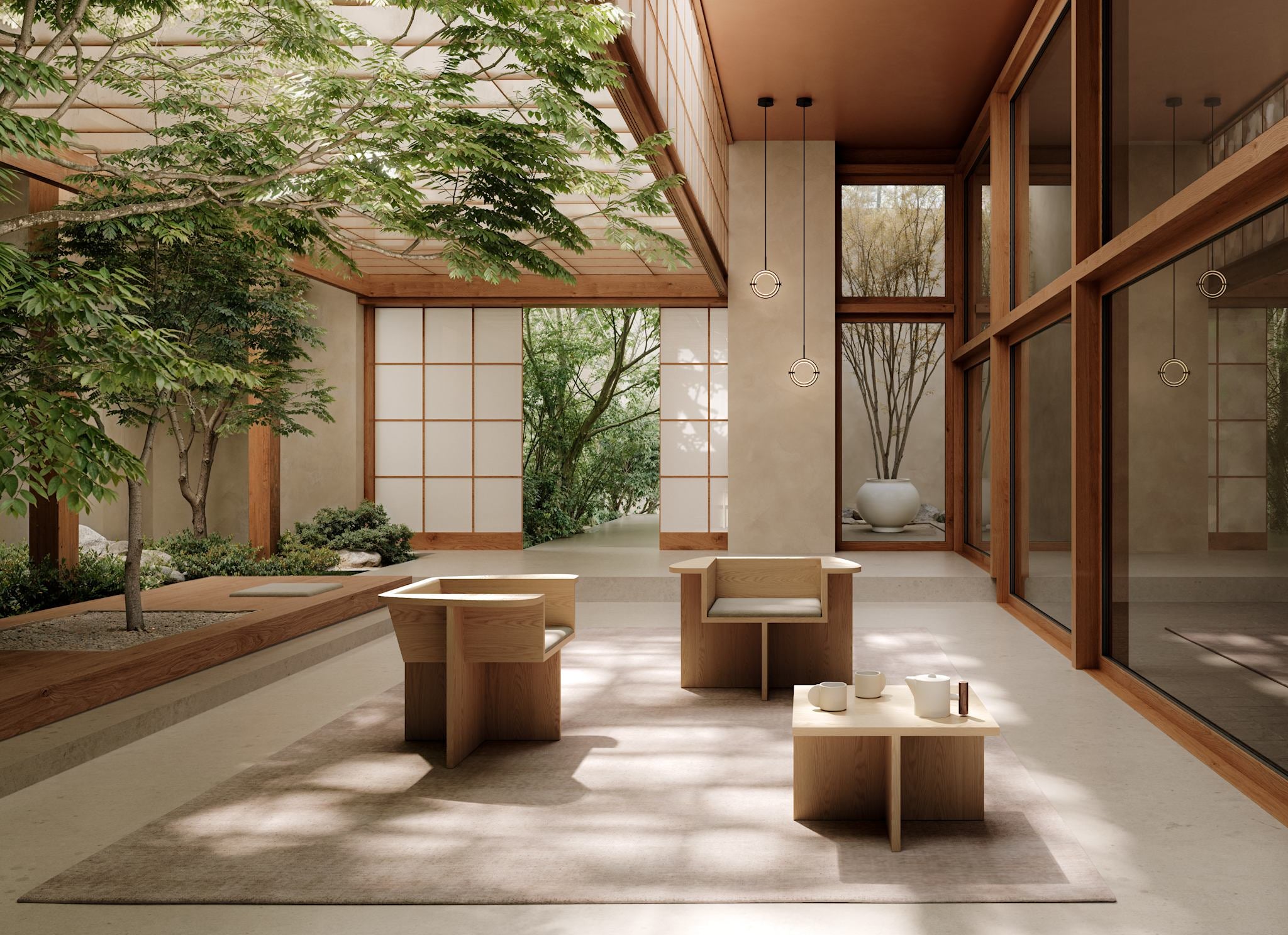 Brutus Coffee Table (Natural Oak) - imagine 2