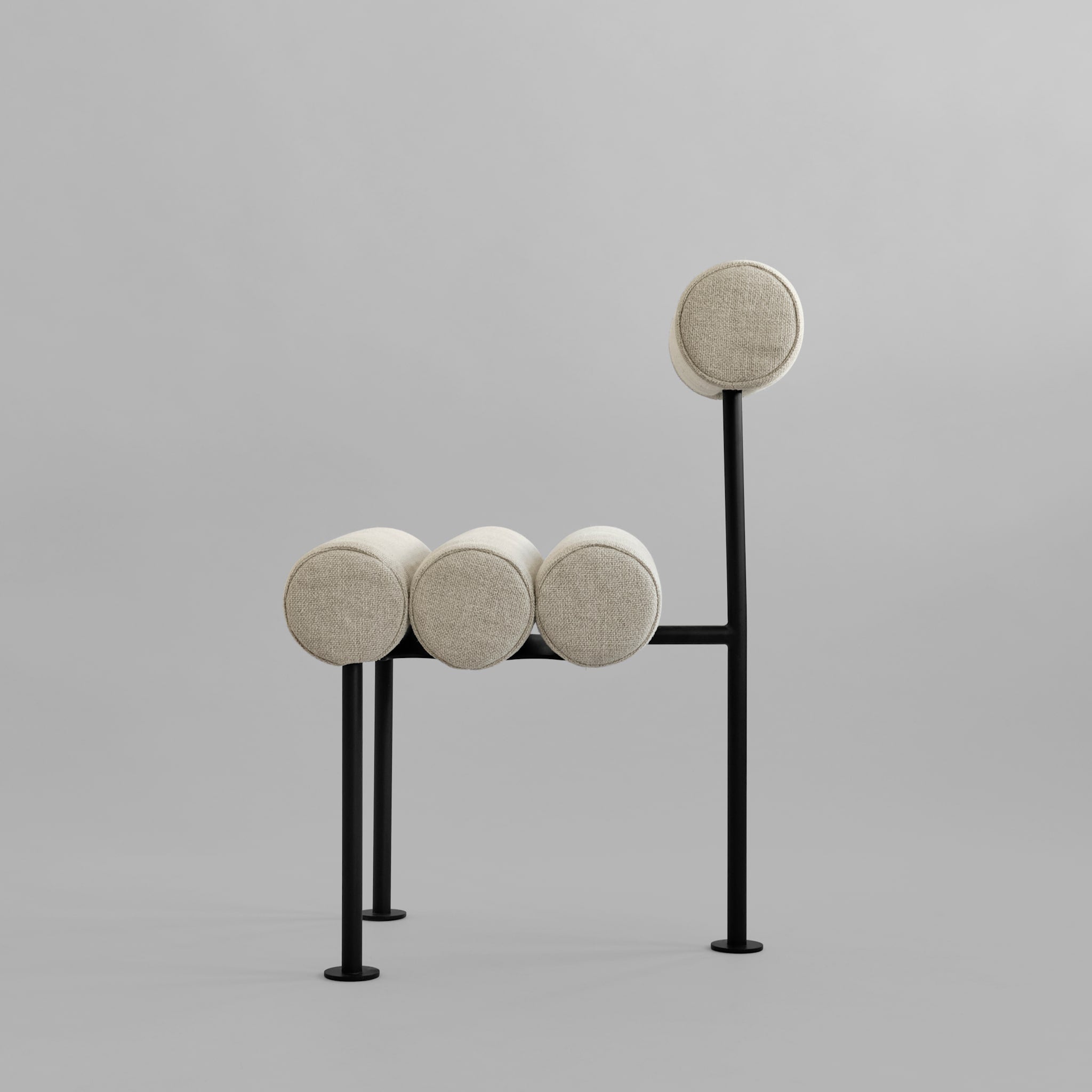 Hiro – Black Frame & Sand Linen - imagine 5