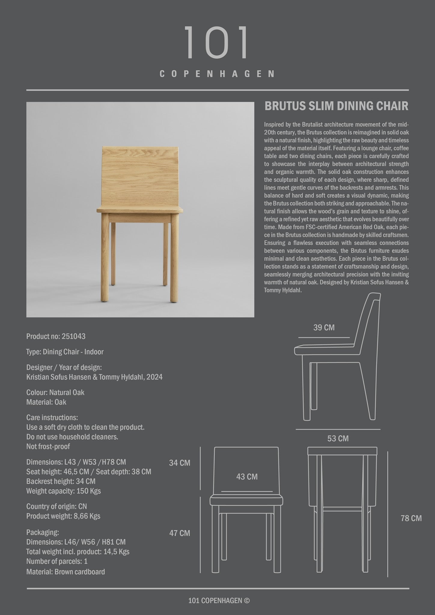 Brutus Slim – Natural Oak - imagine 6